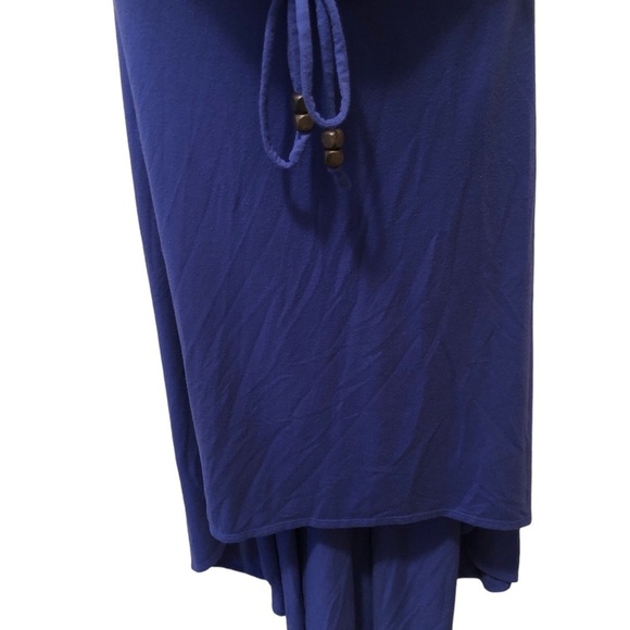 Athleta High~Low Halter Sundress Sz. S Purple Lined Removable Pads Tied Waist - Picture 5 of 8